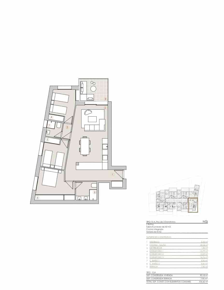 Apartamento de 3 habitaciones en Javea / Xàbia en venta con piscina garaje - 458.000 € (Ref: 9738928)