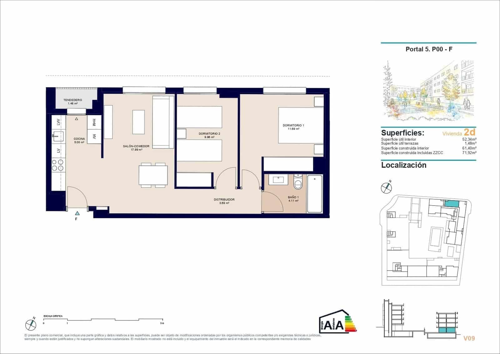 3 slaapkamer Appartement te koop in Alicante stad met zwembad garage - € 277.500 (Ref: 9839362)
