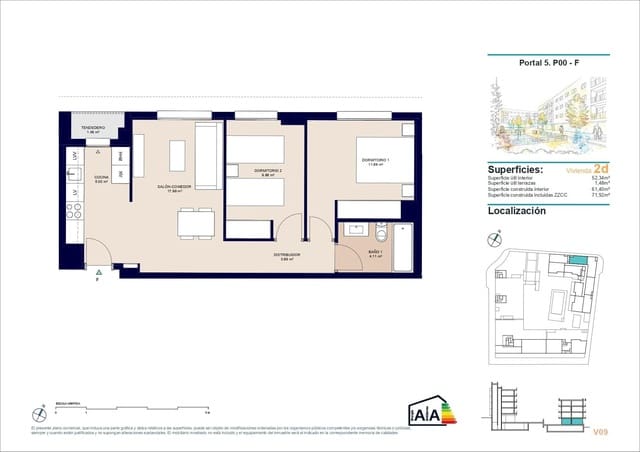 3 slaapkamer Appartement te koop in Alicante stad met zwembad garage - € 277.500 (Ref: 9839362)