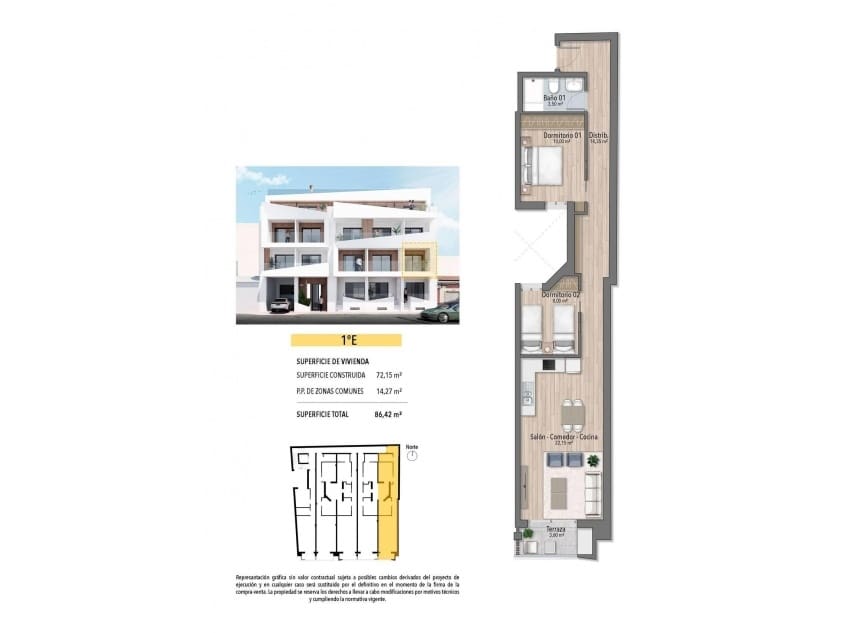 2 camera da letto Appartamento in vendita in Torrevieja con piscina garage - 260.000 € (Rif: 10012344)