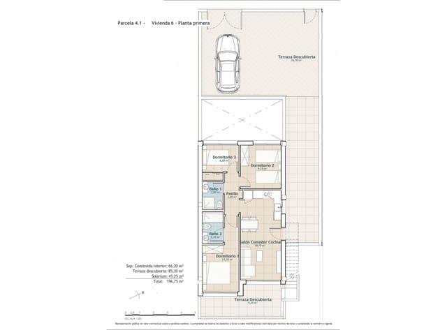 3 quarto Bungalow para venda em San Miguel de Salinas com piscina garagem - 425 000 € (Ref: 10076772)