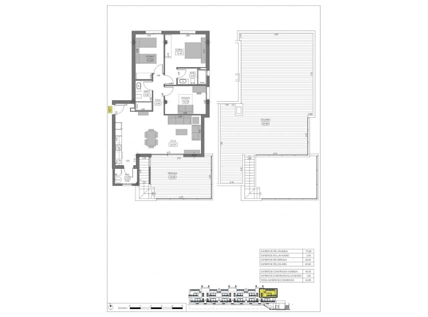 3 chambre Bungalow à vendre à Algorfa avec piscine garage - 365 000 € (Ref: 10100759)