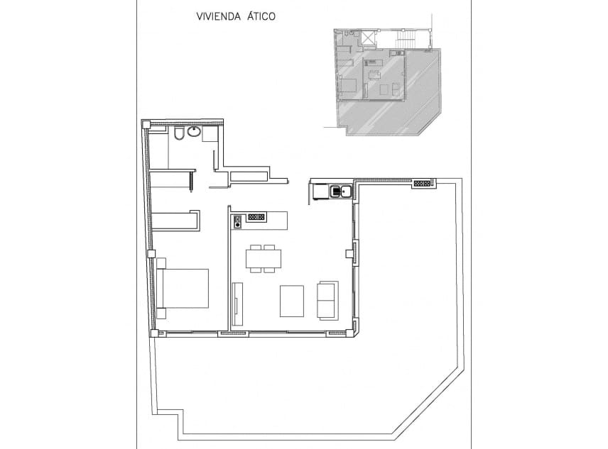 1 slaapkamer Penthouse te koop in Guardamar del Segura met zwembad - € 339.500 (Ref: 10116062)