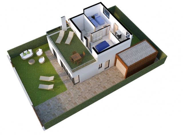 3 chambre Villa/Maison à vendre à Las Lomas de Rame - Bahía Bella, Los Alcázares avec piscine garage - 420 000 € (Ref: 8176061)