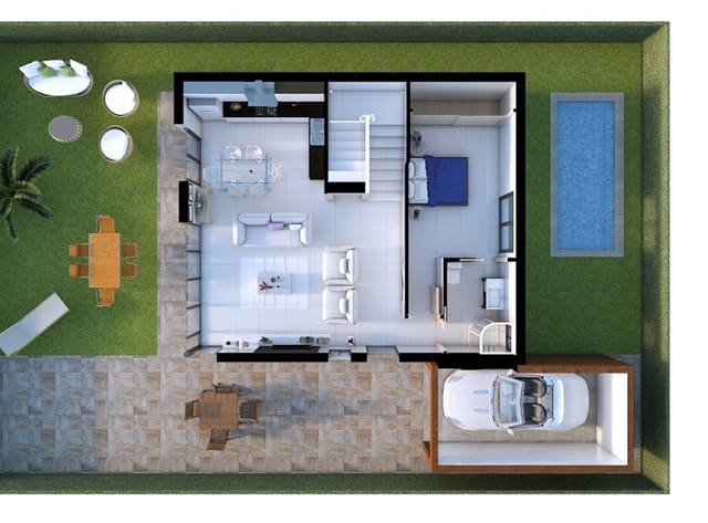 3 chambre Villa/Maison à vendre à Las Lomas de Rame - Bahía Bella, Los Alcázares avec piscine garage - 420 000 € (Ref: 8176061)