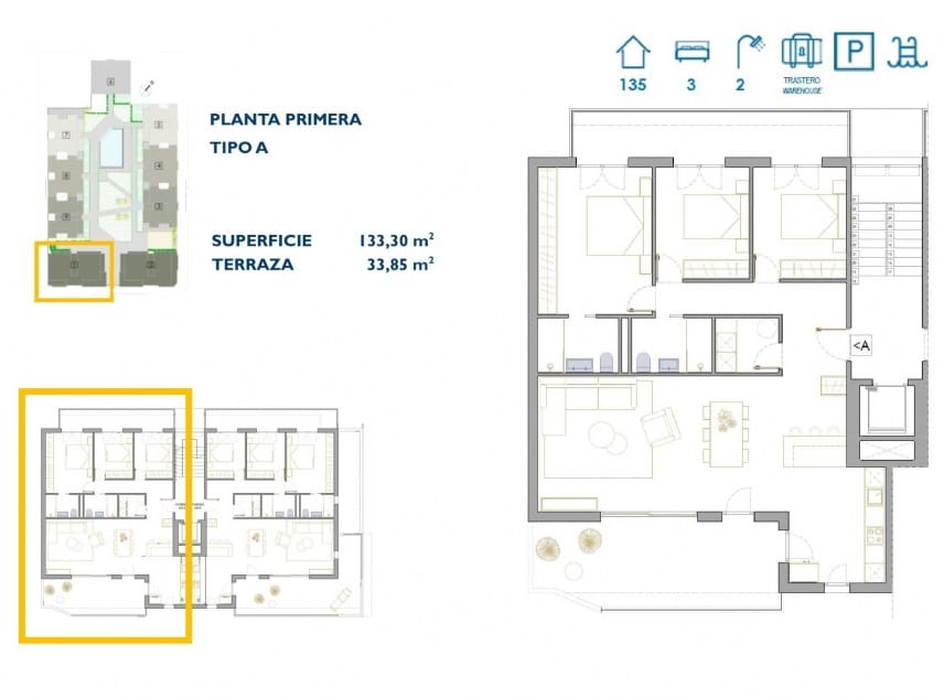 3 soverom Leilighet til salgs i San Pedro del Pinatar med svømmebasseng - € 299 900 (Ref: 9111343)