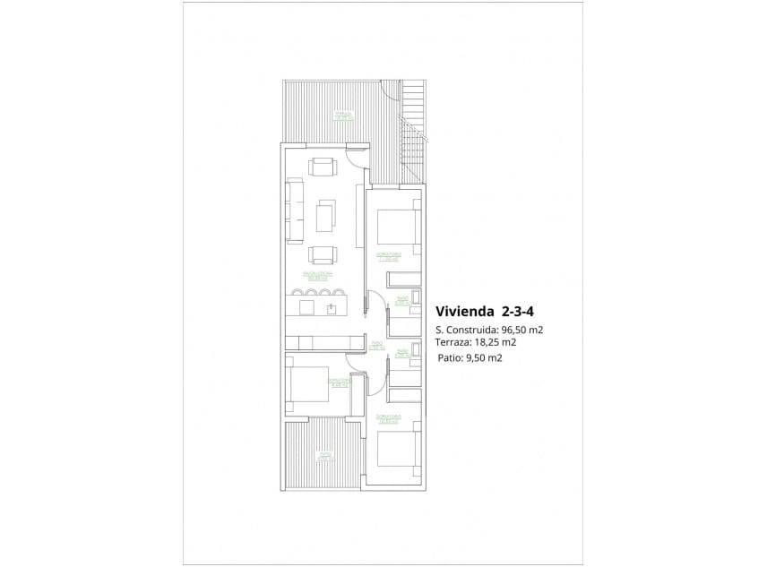 Bungalow de 3 habitaciones en San Pedro del Pinatar en venta con piscina - 269.900 € (Ref: 9111382)