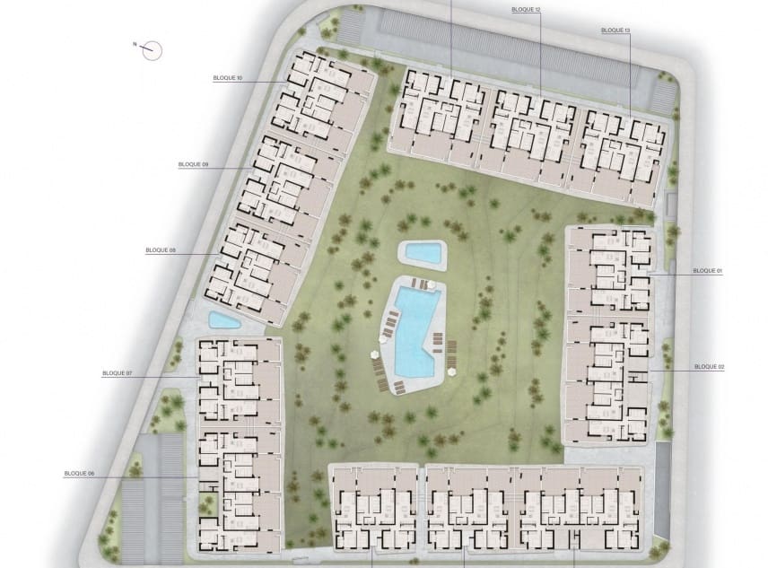 2 camera da letto Bungalow in vendita in Ciudad Quesada con piscina - 294.000 € (Rif: 9150480)