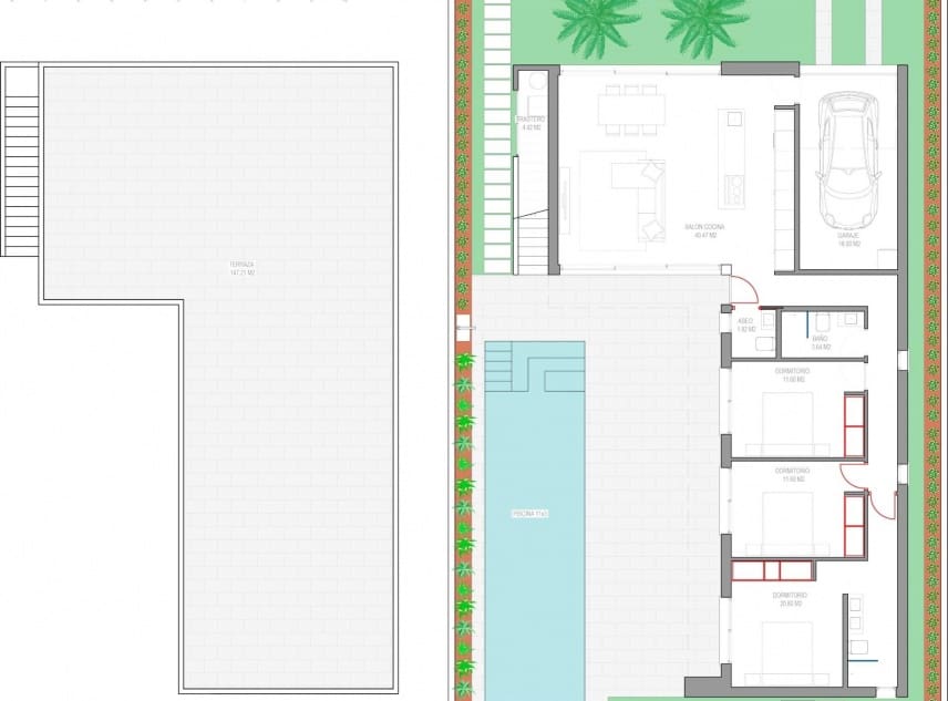 3 chambre Villa/Maison à vendre à Los Alcazares avec piscine - 689 900 € (Ref: 9150488)