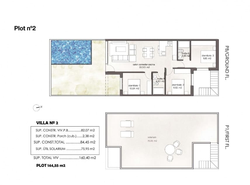 3 soveværelse Byhus til salg i Pilar de la Horadada - € 355.900 (Ref: 9150535)