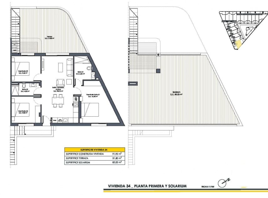 3 soveværelse Bungalow til salg i San Fulgencio med swimmingpool - € 304.900 (Ref: 9151014)