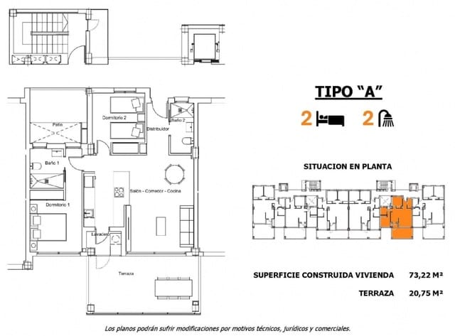 2 slaapkamer Appartement te koop in San Miguel de Salinas met zwembad - € 245.000 (Ref: 9158857)