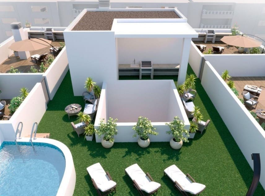 3 chambre Penthouse à vendre à Torrevieja avec piscine - 419 900 € (Ref: 9397815)