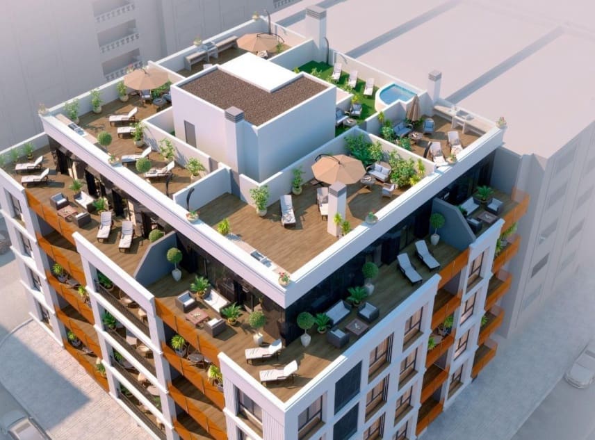 3 chambre Penthouse à vendre à Torrevieja avec piscine - 419 900 € (Ref: 9397815)