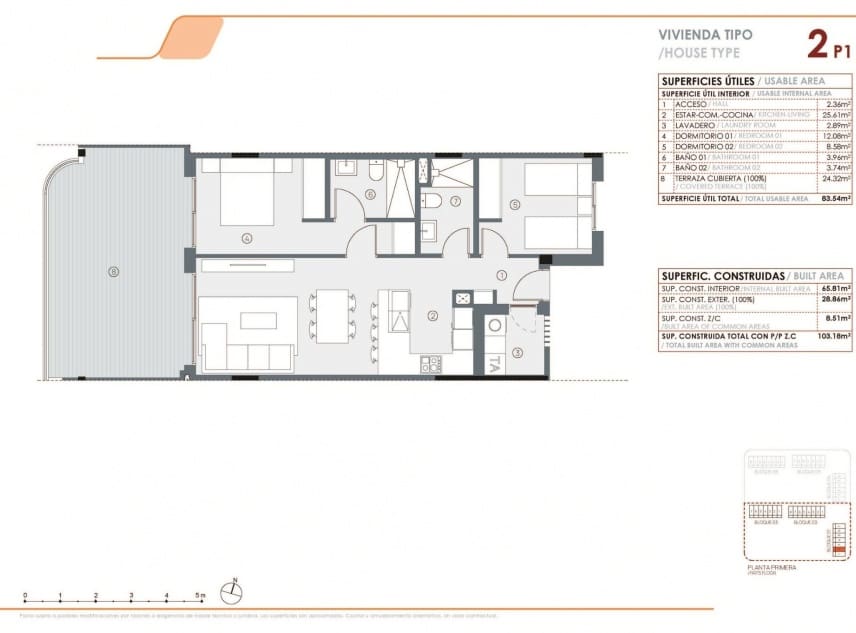 2 Zimmer Apartment zu verkaufen in Torrevieja mit Pool Garage - 280.000 € (Ref: 9438166)
