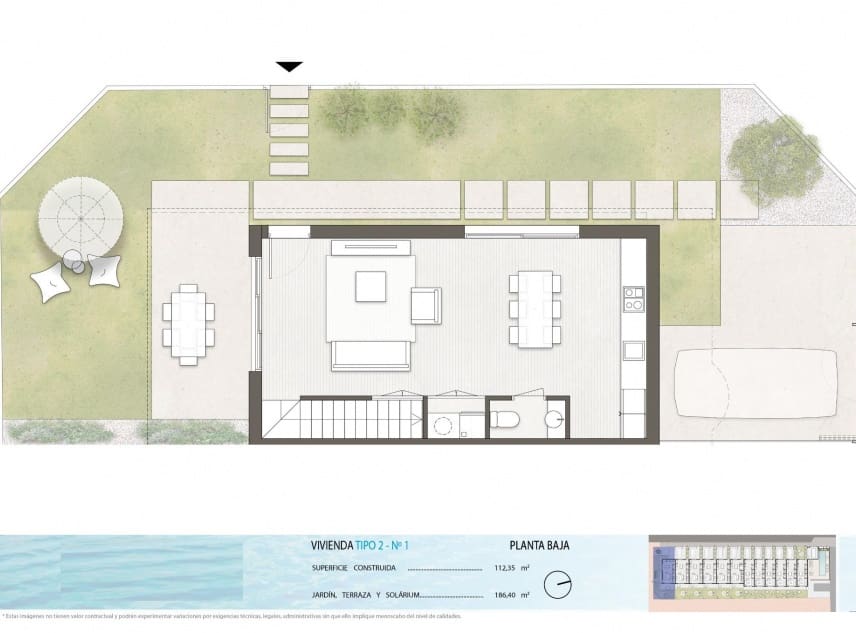 3 bedroom Townhouse for sale in Pilar de la Horadada with pool garage - € 462,900 (Ref: 9986071)