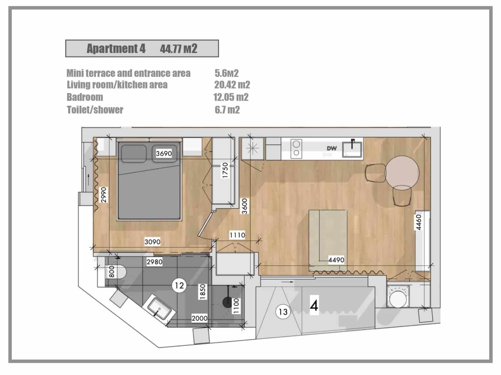 1 makuuhuone Huoneisto myytävänä paikassa Torrevieja - 170 000 € (Ref: 10032561)