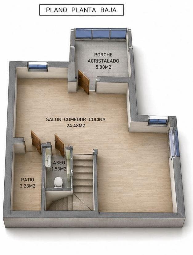 2 Zimmer Haus zu verkaufen in Torrevieja - 189.000 € (Ref: 10032716)