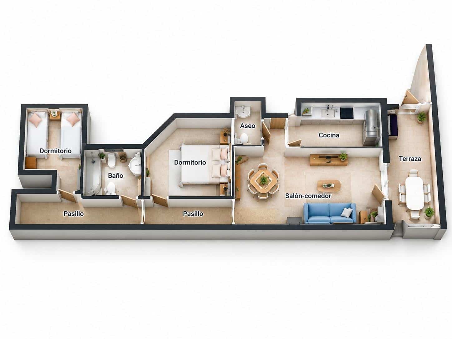 2 sovrum Lägenhet till salu i Torrevieja - 172 500 € (Ref: 10032791)