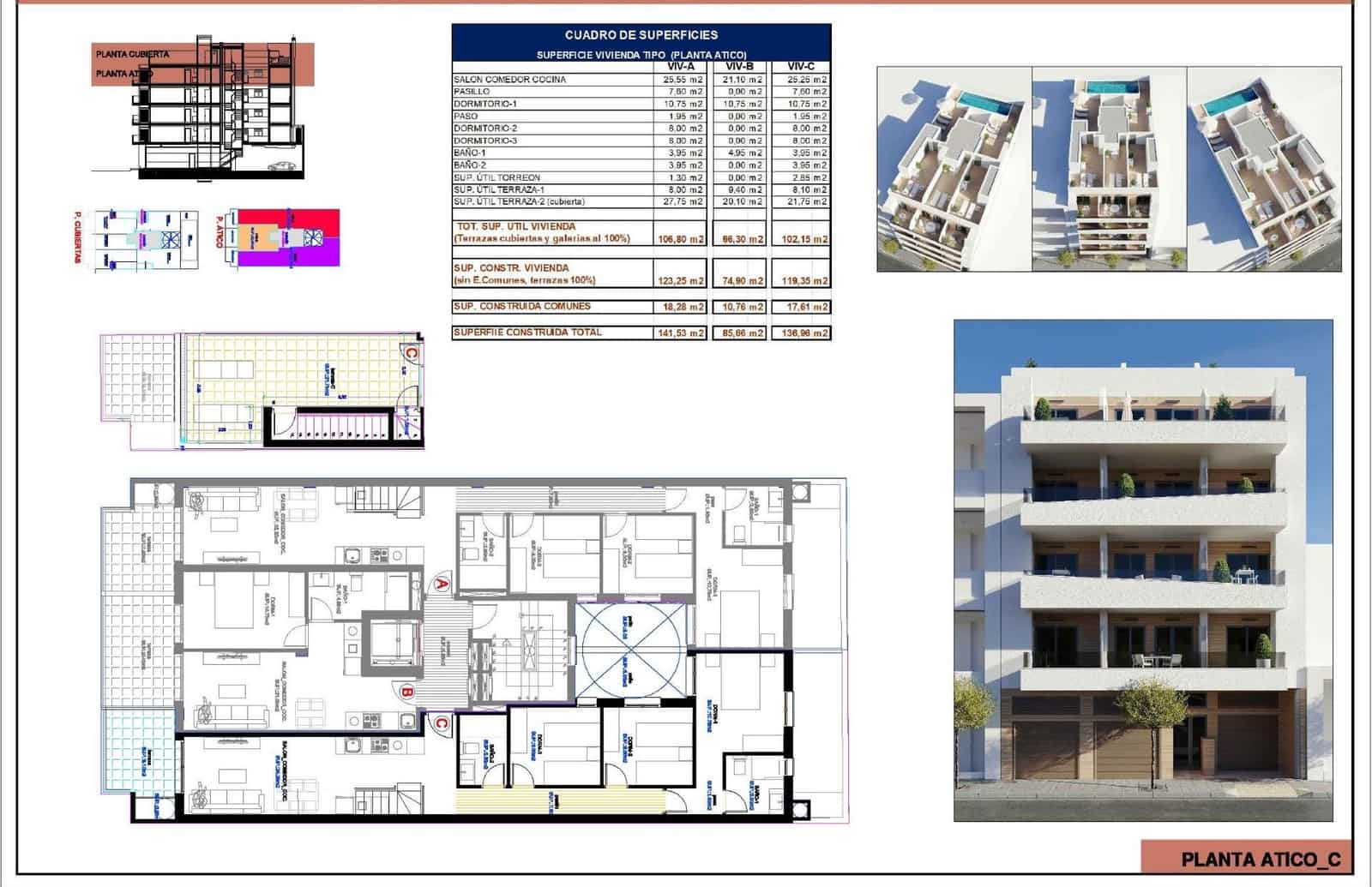 3 quarto Penthouse para venda em Torrevieja - 359 000 € (Ref: 10036051)