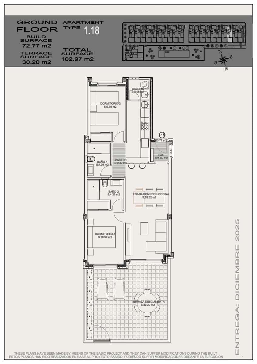 2 sypialnia Bungalow na sprzedaż w Torrevieja - 270 900 € (Ref: 10036085)