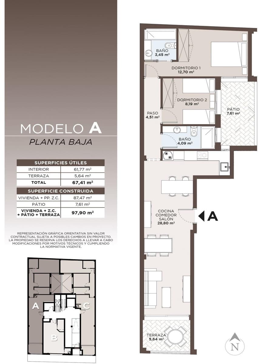 2 soveværelse Lejlighed til salg i Torrevieja - € 240.000 (Ref: 10036112)