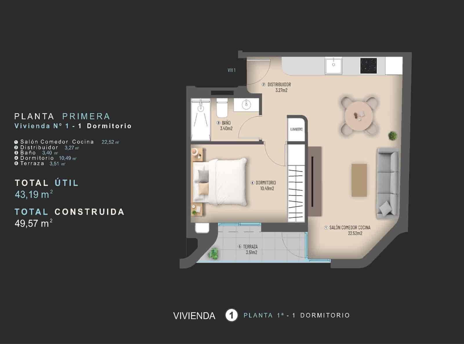 1 slaapkamer Appartement te koop in Torrevieja - € 224.000 (Ref: 10036125)