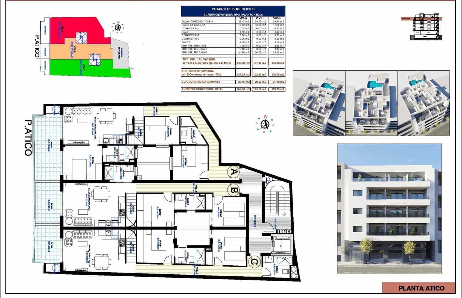 2 Zimmer Penthouse zu verkaufen in Torrevieja - 419.000 € (Ref: 10036132)