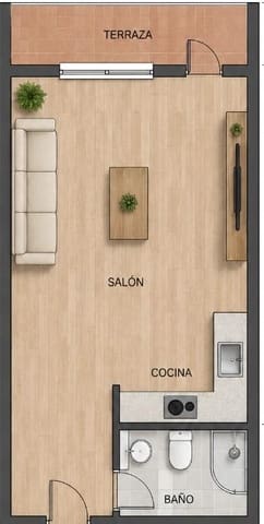 1 Zimmer Apartment zu verkaufen in Centro - Muelle Pesquero, Torrevieja - 78.500 € (Ref: 10043561)