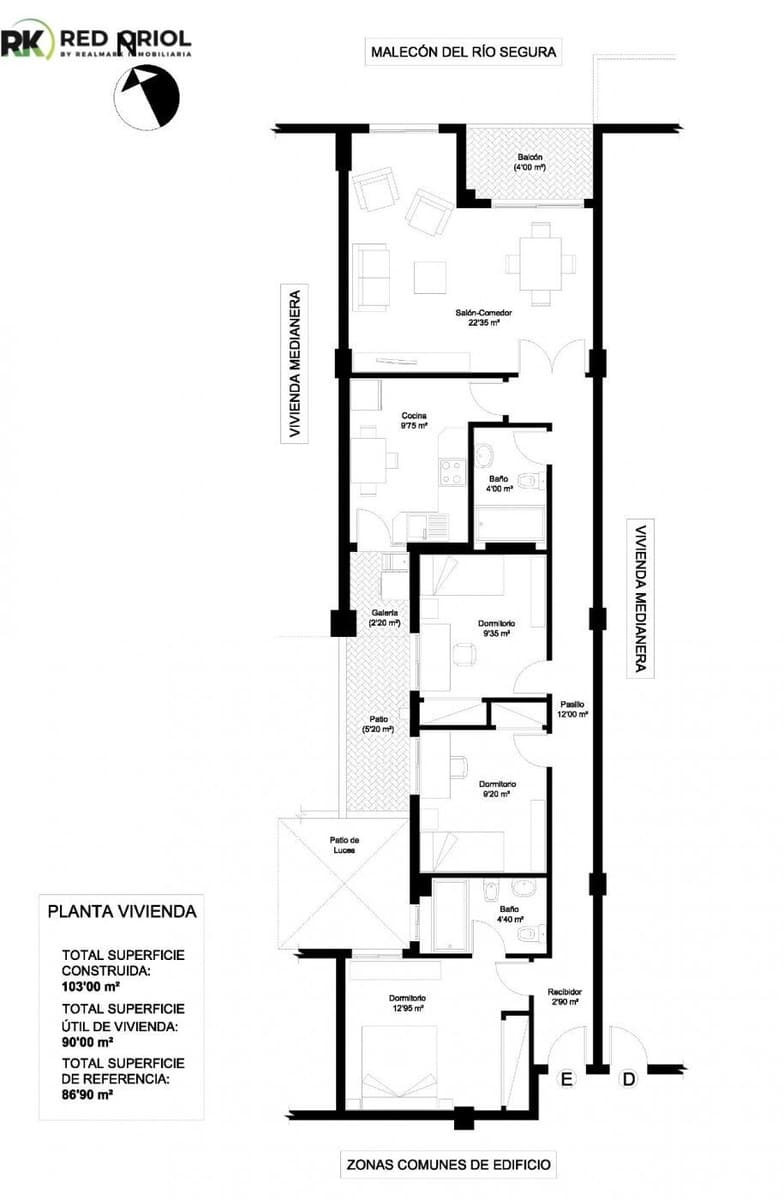 3 slaapkamer Appartement te koop in Orihuela - € 157.900 (Ref: 10074568)