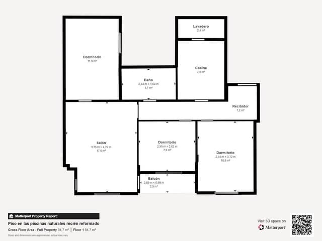 3 sovrum Lägenhet till salu i Las Piscinas Naturales, Torrevieja - 204 000 € (Ref: 9815172)