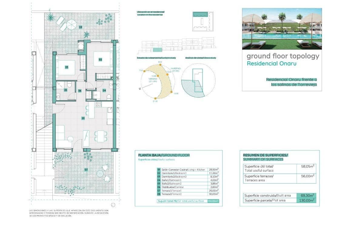 2 soveværelse Bungalow til salg i Los Balcones - € 320.000 (Ref: 9983662)