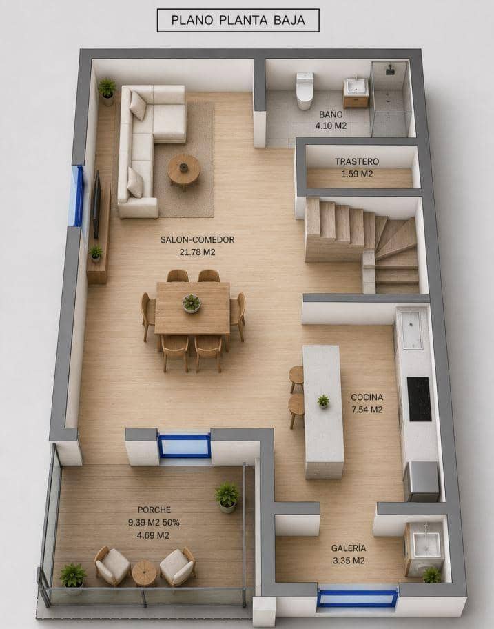2 chambre Maison de Ville à vendre à Orihuela Costa - 299 000 € (Ref: 9985965)