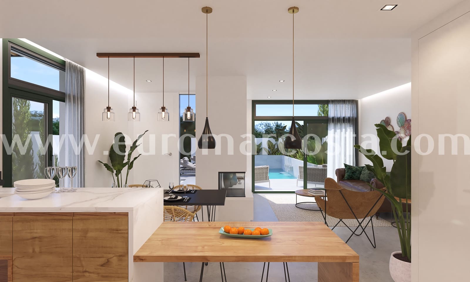 3 soveværelse Rækkehus til salg i Daya Nueva med swimmingpool - € 307.000 (Ref: 6457492)