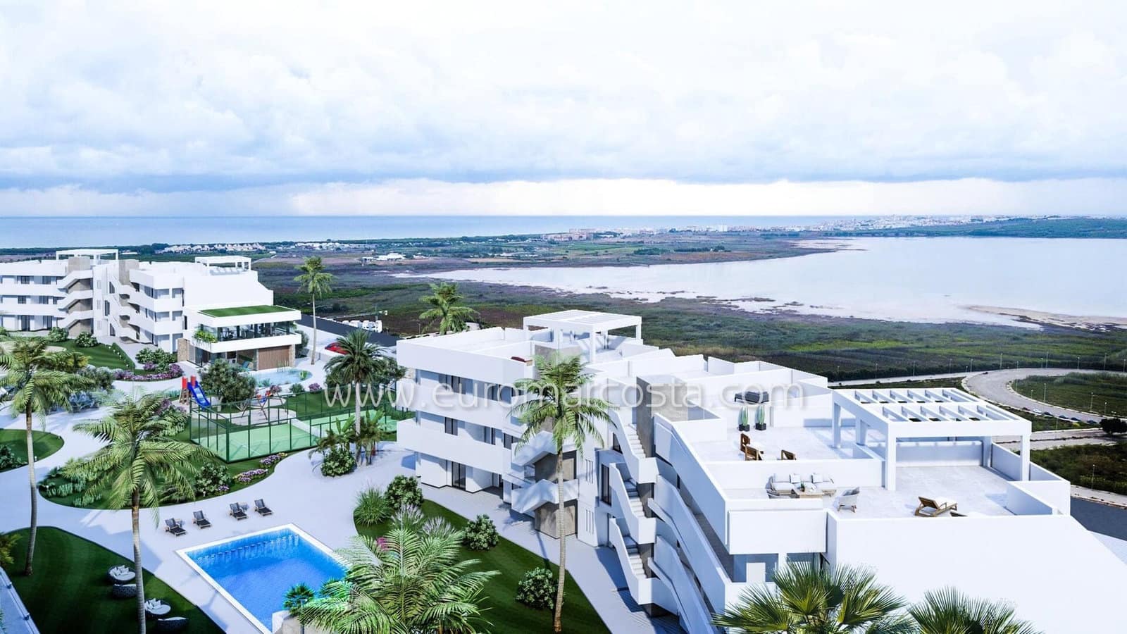 Apartamento de 2 habitaciones en Guardamar del Segura en venta con piscina garaje - 266.000 € (Ref: 9097675)