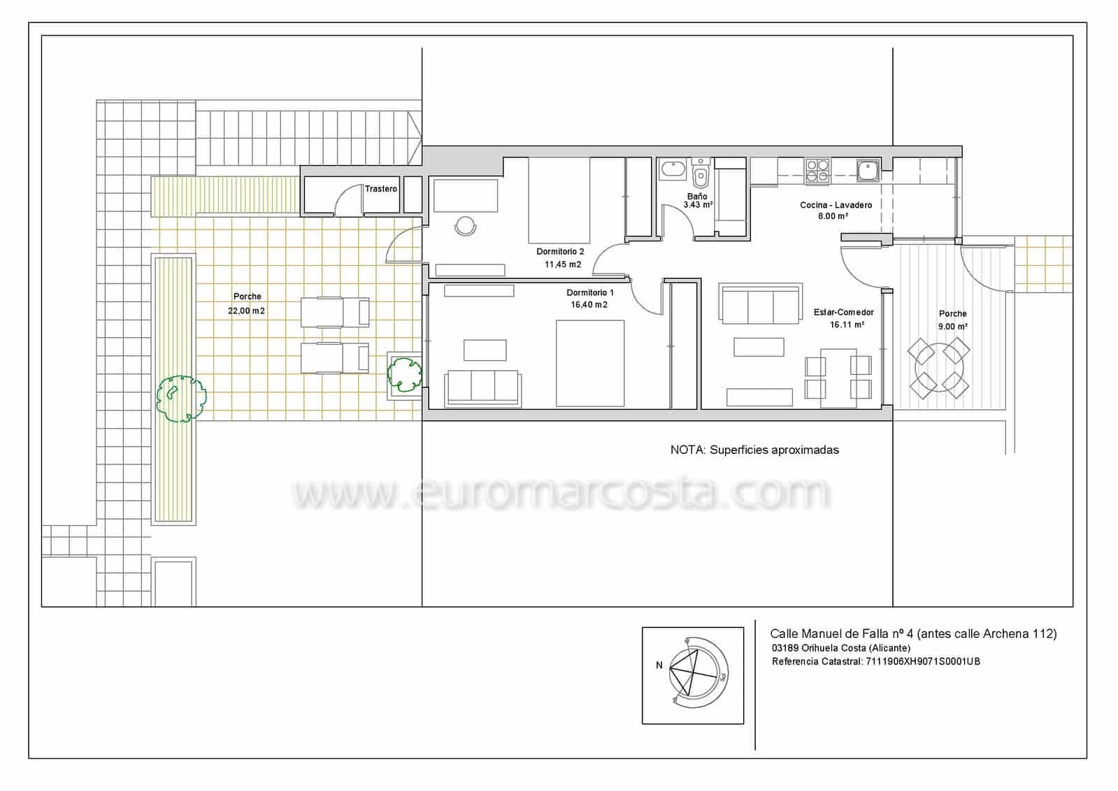 Bungalow de 2 habitaciones en Orihuela Costa en venta - 199.000 € (Ref: 9893214)