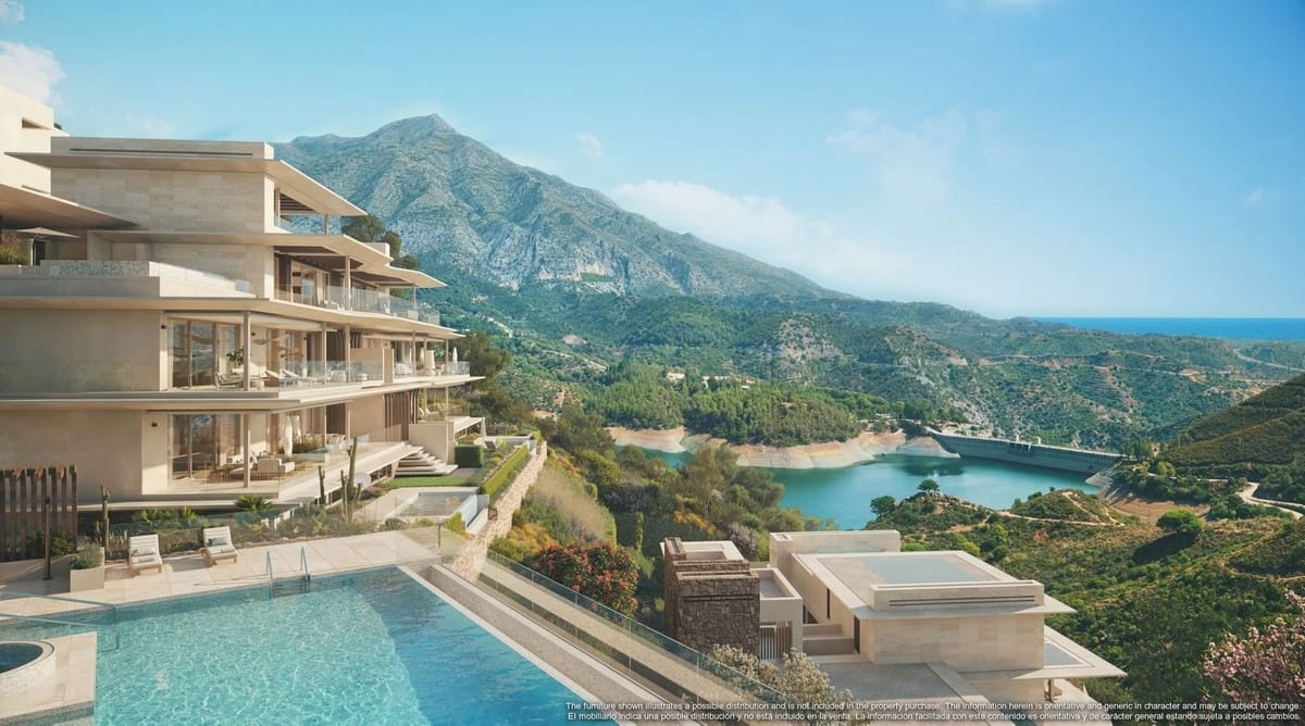 2 quarto Penthouse para venda em Benahavis com piscina garagem - 2 700 000 € (Ref: 10120812)
