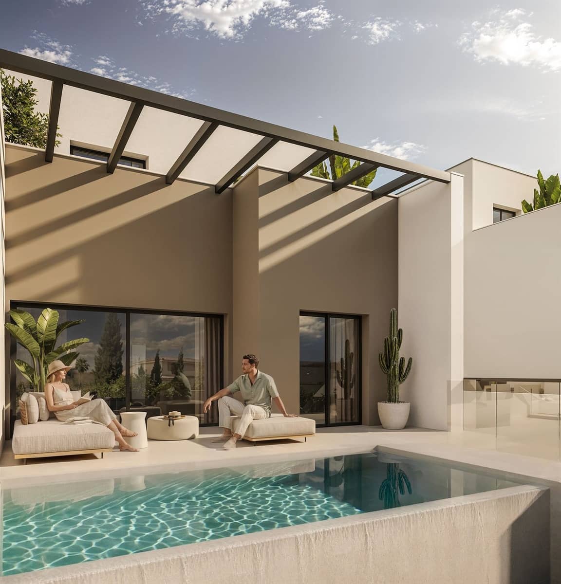 Pareado de 3 habitaciones en Manilva en venta con piscina garaje - 652.800 € (Ref: 10172811)