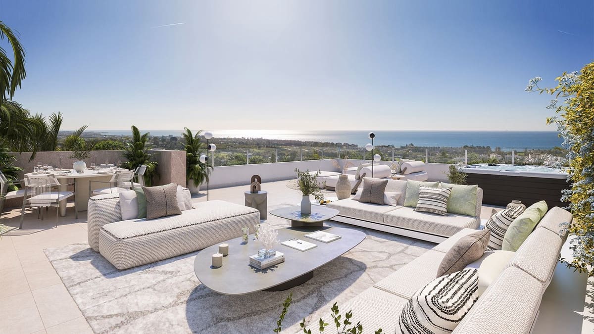 2 soveværelse Penthouse til salg i Estepona med swimmingpool garage - € 848.000 (Ref: 8983087)