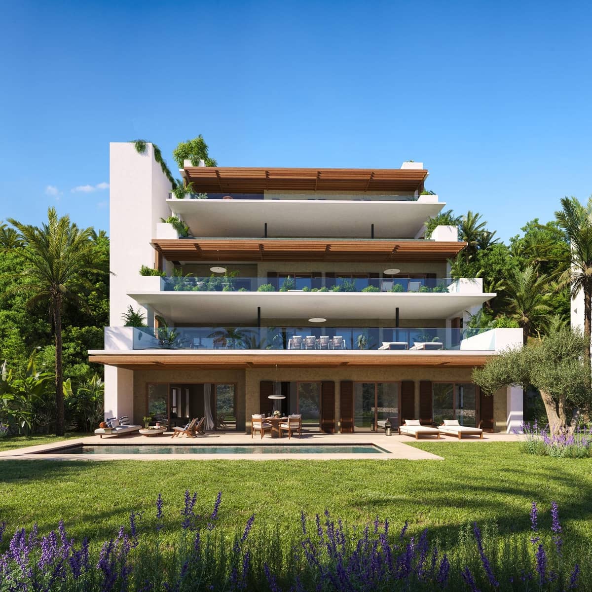 3 sypialnia Apartament na sprzedaż w Bahia de Casares z basenem garażem - 2 755 000 € (Ref: 9944740)