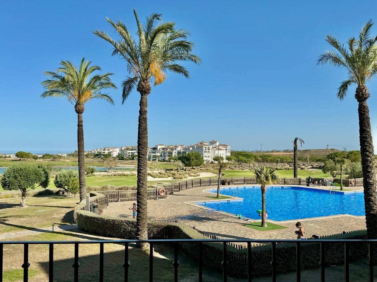 Apartamento de 2 habitaciones en Hacienda Riquelme en venta con piscina garaje - 175.000 € (Ref: 10000894)