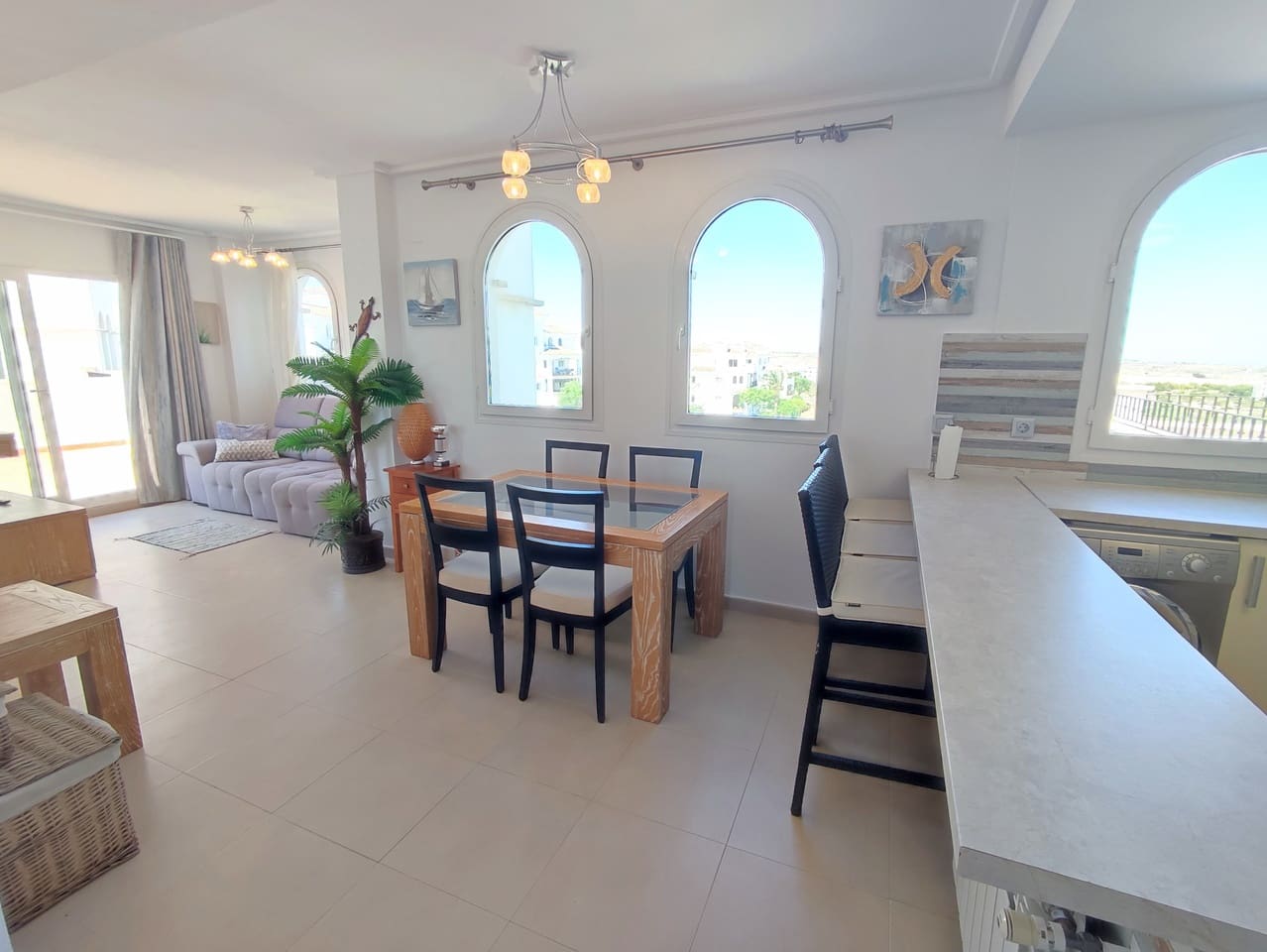 Apartamento de 2 habitaciones en Hacienda Riquelme en venta con piscina garaje - 189.000 € (Ref: 10004457)