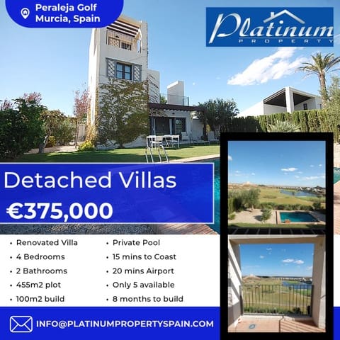 4 sovrum Villa till salu i Sucina, Murcia stad med pool garage - 375 000 € (Ref: 9956311)