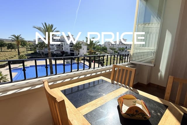 Apartamento de 2 habitaciones en Hacienda Riquelme Golf, Murcia ciudad en venta con piscina garaje - 138.500 € (Ref: 9987303)