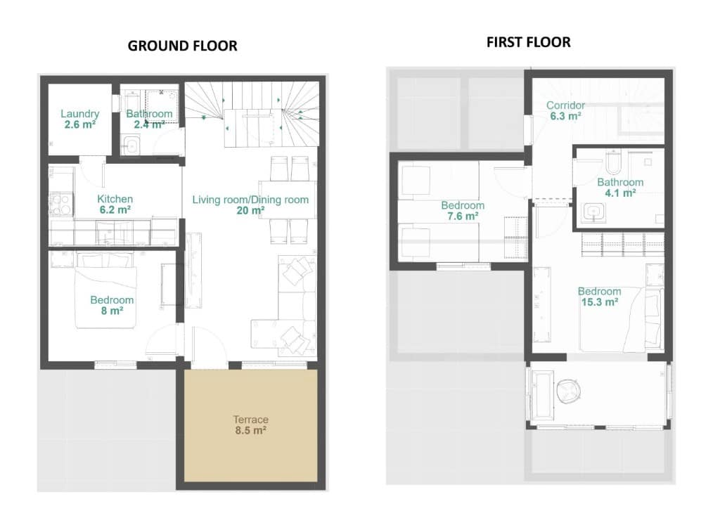 3 sypialnia Dom na sprzedaż w Orihuela Costa z basenem garażem - 268 800 € (Ref: 10112278)