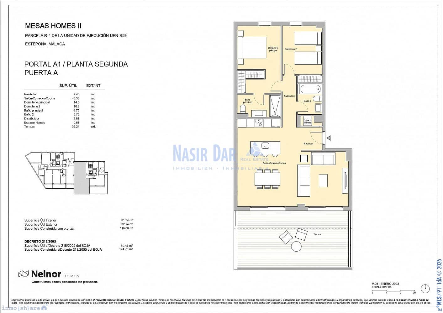 2 soveværelse Lejlighed til salg i Estepona med swimmingpool - € 384.000 (Ref: 10134859)