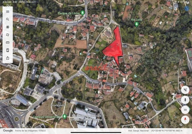 Ubebygd land til salgs i Ourense by - € 130 000 (Ref: 8805614)