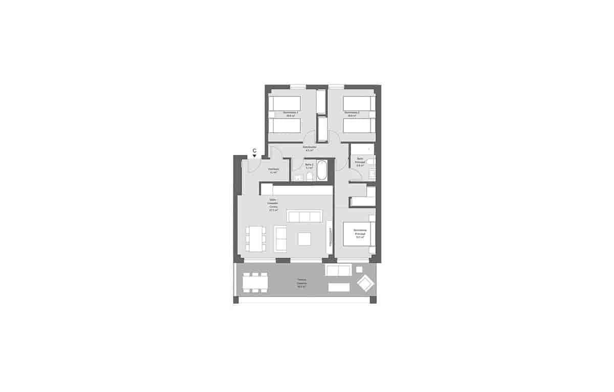 3 chambre Penthouse à vendre à Cancelada avec piscine garage - 518 400 € (Ref: 5382339)