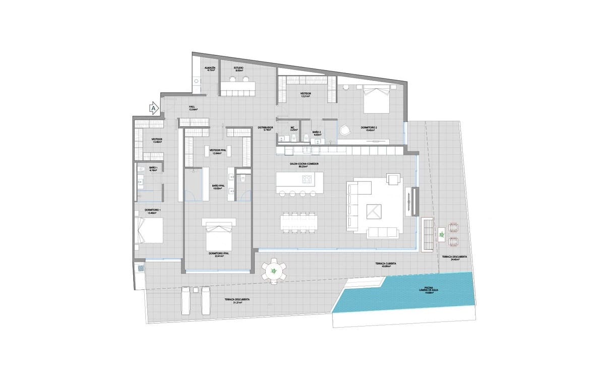 3 bedroom Beach Apartment for sale in Benalmadena Costa with pool garage - € 1,049,000 (Ref: 6840969)