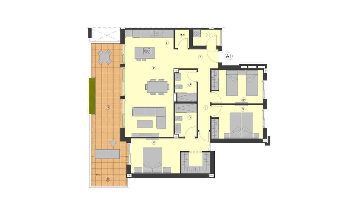2 sypialnia Apartament na sprzedaż w Miasto Malaga z basenem garażem - 720 000 € (Ref: 6869266)